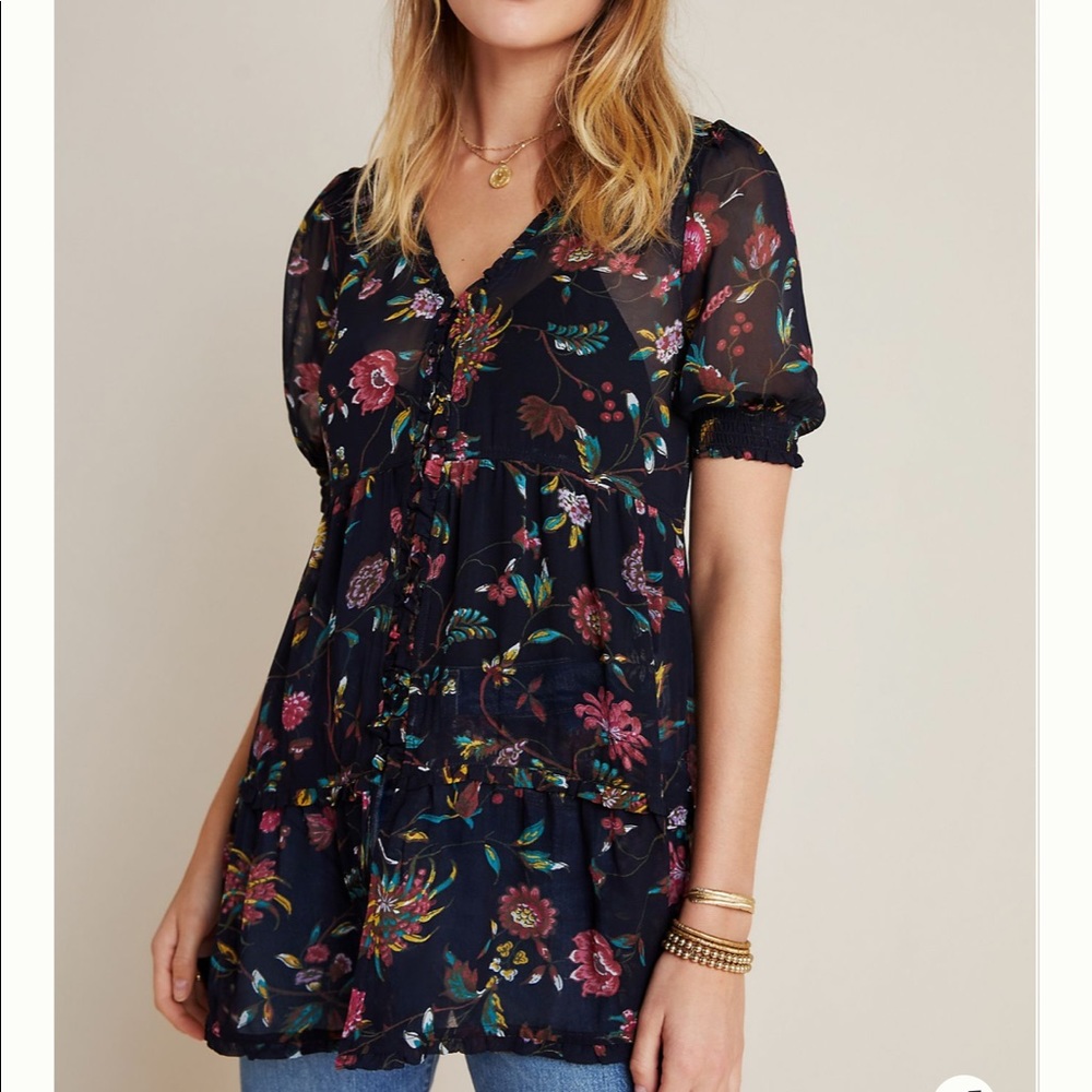 Anthropologie Salzburg Sheer Tunic